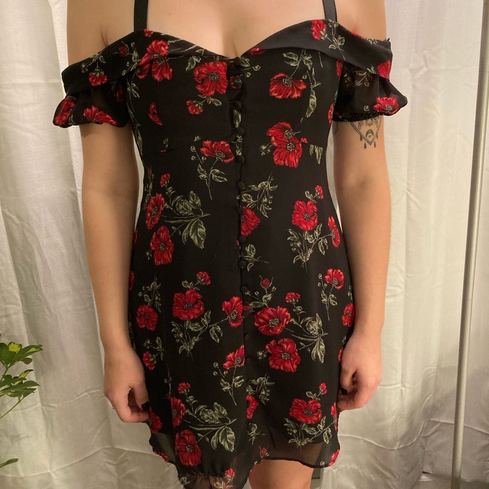 Floral Crossover Dress
